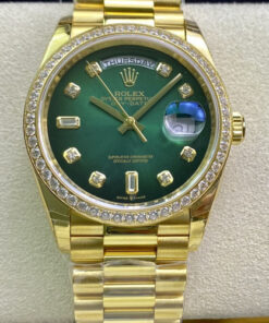Replica EW Factory Rolex Day Date M128348RBR-0035 Gradient Green Dial - Buy Replica Watches
