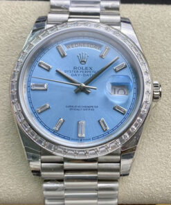 Replica EW Factory Rolex Day Date 228396TBR Light Blue Dial - Buy Replica Watches