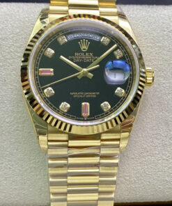 Replica EW Factory Rolex Day Date 118208 Black Dial - Buy Replica Watches