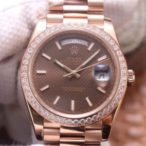 Replica EW Factory Rolex Day Date M228345RBR-0005 18ct Rose Gold - Buy Replica Watches