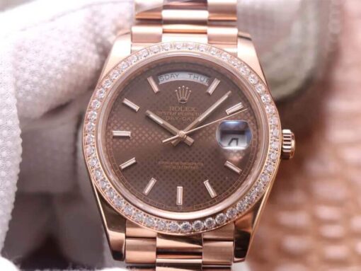 Replica EW Factory Rolex Day Date M228345RBR-0005 18ct Rose Gold - Buy Replica Watches