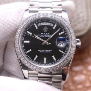 Replica EW Factory Rolex Day Date M228349RBR-0002 18ct White Gold - Buy Replica Watches