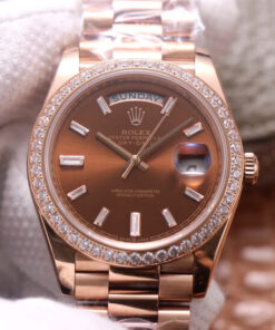 Replica EW Factory Rolex Day Date M228345RBR-0006 Rose Gold - Buy Replica Watches