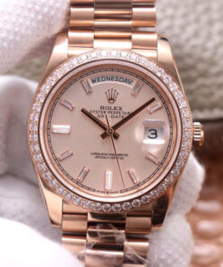 Replica EW Factory Rolex Day Date M228345RBR-0007 Rose Gold - Buy Replica Watches