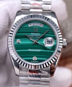 Replica Rolex Day Date President 18038 Malachite Green Diamond Dial - Buy Replica Watches