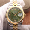 Replica EW Factory Rolex Datejust M126233-0025 Diamond-Studded Olive Green Dial - Buy Replica Watches