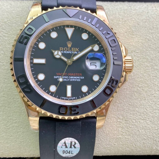 Replica AR Factory Rolex Yacht Master 116655 Black Dial - Buy Replica Watches