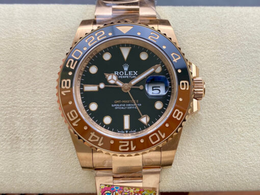 Replica Clean Factory Rolex GMT Master II M126715CHNR-0001 Black Dial - Buy Replica Watches