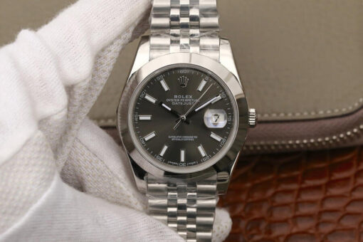 Replica EW Factory Rolex Datejust M126300-0008 Grey Dial - Buy Replica Watches