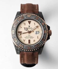 Replica Rolex GMT-MASTER II Diw Brown Fabric Strap - Buy Replica Watches