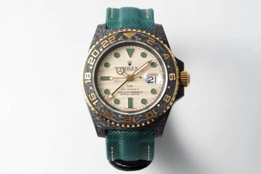 Replica Rolex GMT-MASTER II Diw Green Fabric Strap - Buy Replica Watches