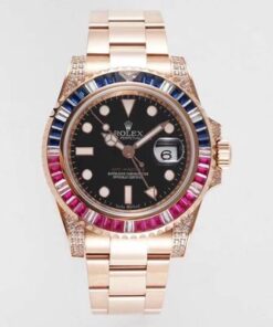 Replica ROF Factory Rolex GMT Master II 116759 SAru Rose Gold - Buy Replica Watches