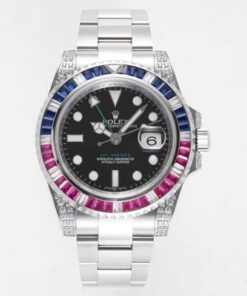 Replica ROF Factory Rolex GMT Master II 116759 SAru-78209 Black Dial - Buy Replica Watches