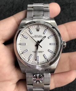 Replica AR Factory Rolex Oyster Perpetual 114300 39MM White Dial - Buy Replica Watches