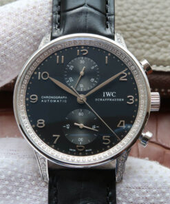 Replica ZF Factory IWC Portugieser IW371440 Black Dial - Buy Replica Watches