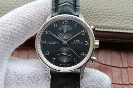 Replica ZF Factory IWC Portugieser IW371440 Black Dial - Buy Replica Watches