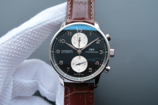 Replica ZF Factory IWC Portugieser IW371404 V7 Black Dial - Buy Replica Watches