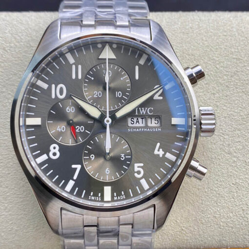 Replica ZF Factory IWC Pilot IW377719 Grey Dial - Buy Replica Watches