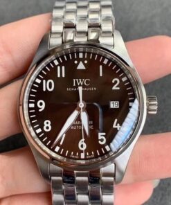 Replica V7 Factory IWC Pilot IW327013 Brown Dial - Buy Replica Watches