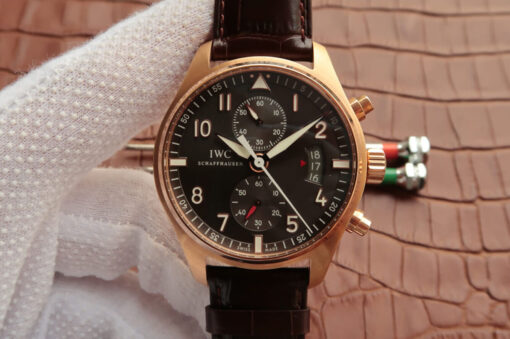 Replica ZF Factory IWC Pilot IW387802 Rose Gold Dark Gray Dial - Buy Replica Watches