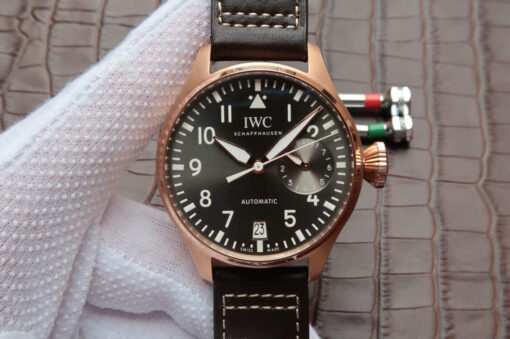 Replica ZF Factory IWC Big Pilot IW500901 Rose Gold Black Dial - Buy Replica Watches