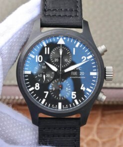 Replica ZF Factory IWC Pilot IW389101 Ceramics Black Dial - Buy Replica Watches