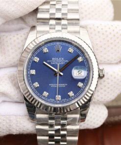 Replica EW Factory Rolex Datejust M126334-0016 Diamond Blue Dial - Buy Replica Watches