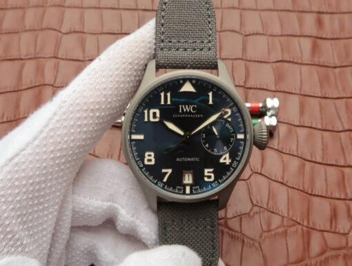 Replica MKS factory IWC Pilot IW500909 Titanium Ceramic Limited Edition Blue Dial - Buy Replica Watches