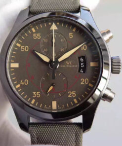 Replica V6 Factory IWC Pilot IW388002 Ceramics Charcoal Gray Dial - Buy Replica Watches