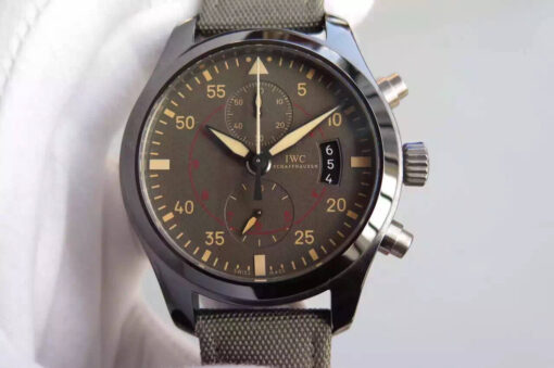 Replica V6 Factory IWC Pilot IW388002 Ceramics Charcoal Gray Dial - Buy Replica Watches