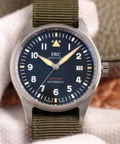 Replica MKS Factory IWC Pilot Spitfire IW326801 Black Dial - Buy Replica Watches