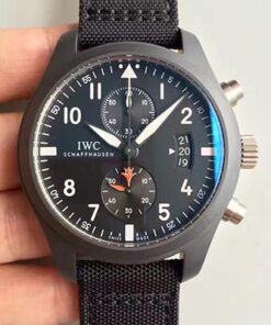 Replica ZF Factory IWC Pilot Chronograph IW388001 Black Dial - Buy Replica Watches
