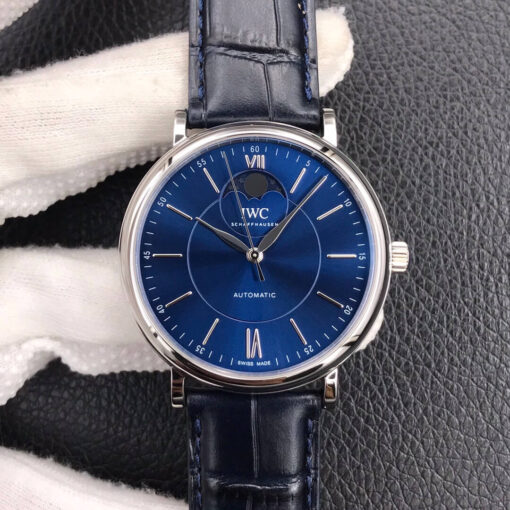 Replica MKS Factory IWC Portofino Moon Phase IW459402 Blue Dial - Buy Replica Watches