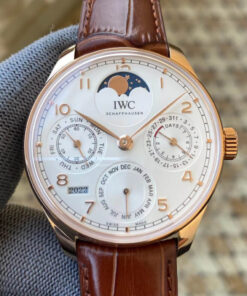 Replica APS Factory IWC Portuguese Perpetual Calendar IW503302 Red Gold - Buy Replica Watches