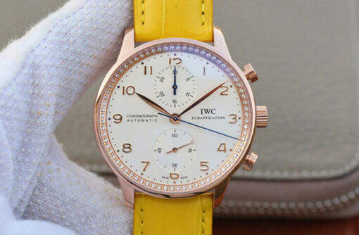 Replica ZF Factory IWC Portuguese Yellow Strap - Buy Replica Watches