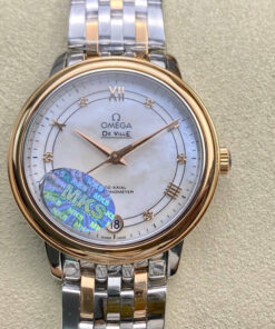 Replica MKS Factory Omega De Ville Rose Gold Diamond Dial - Buy Replica Watches