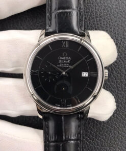 Replica ZF Factory Omega De Ville 424.13.40.21.01.001 Black Dial - Buy Replica Watches