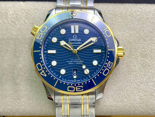 Replica OR Factory Omega Seamaster Diver 300M 210.20.42.20.03.001 Blue Dial - Buy Replica Watches