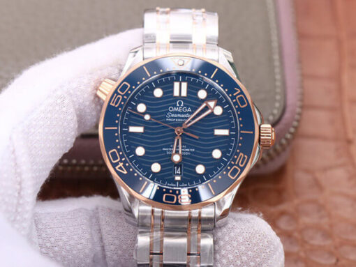 Replica VS Factory Omega Seamaster 210.20.42.20.03.002 Blue Dial - Buy Replica Watches