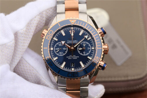 Replica OM Factory Omega Seamaster Ocean Planet 600M 215.20.46.51.03.001 Rose Gold - Buy Replica Watches