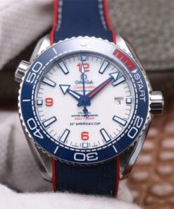 Replica VS Factory Omega Seamaster Planet Ocean 36th America’s Cup Limited Edition White Dial - Buy Replica Watches