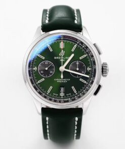 Replica GF Factory Breitling Premier B01 Chronograph AB0118A11L1X1 V2 Green Dial - Buy Replica Watches