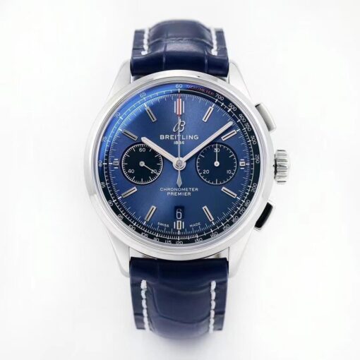 Replica GF Factory Breitling Premier B01 Chronograph AB0118221C1A1 V2 Blue Dial - Buy Replica Watches
