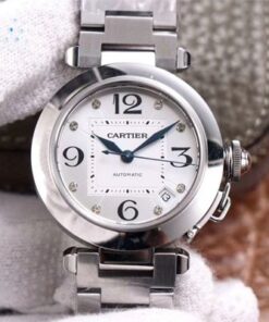 Replica V9 Factory Cartier Pasha W31073M7 Silver Dial - Buy Replica Watches