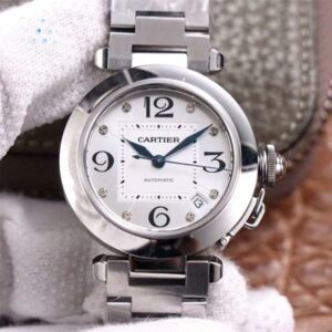 Replica V9 Factory Cartier Pasha W31073M7 Silver Dial - Buy Replica Watches