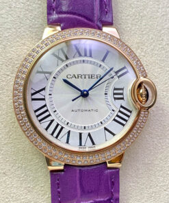 Replica 3K Factory Ballon Bleu De Cartier 36MM WJBB0009 Diamond Bezel - Buy Replica Watches