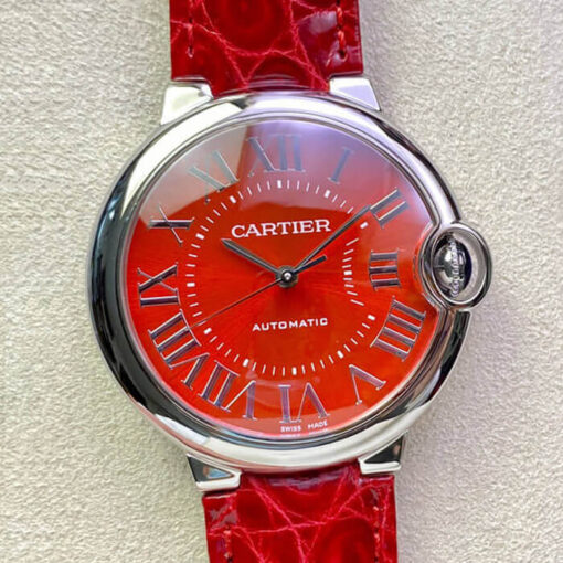 Replica 3K Factory Ballon Bleu De Cartier 36MM Red Dial - Buy Replica Watches