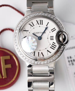 Replica AF Factory Ballon Bleu De Cartier 28MM W4BB0015 White Dial - Buy Replica Watches