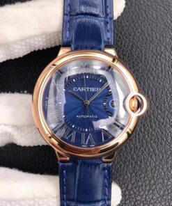 Replica V6 Factory Ballon Bleu De Cartier 42MM WGBB0036 Rose Gold - Buy Replica Watches