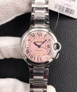 Replica V6 Factory Ballon Bleu De Cartier 33MM W6920041 Pink Dial - Buy Replica Watches